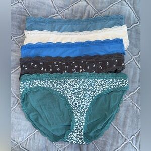 FIVE pairs of Marks And Spencer’s Ladies bikini briefs. Size 12